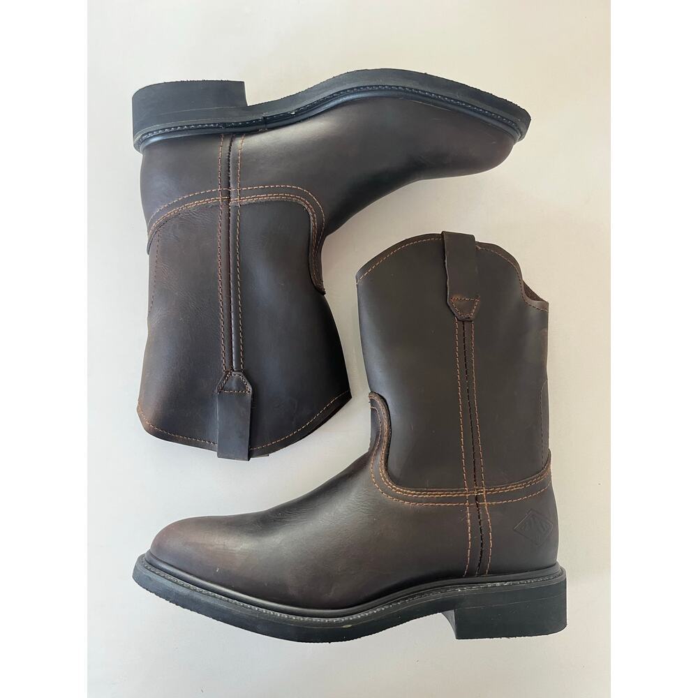 Bonanza 10 Inch Steel Toe Leather Work Boots Men's US 8.5 EU 41.5 - Picture 9 of 9